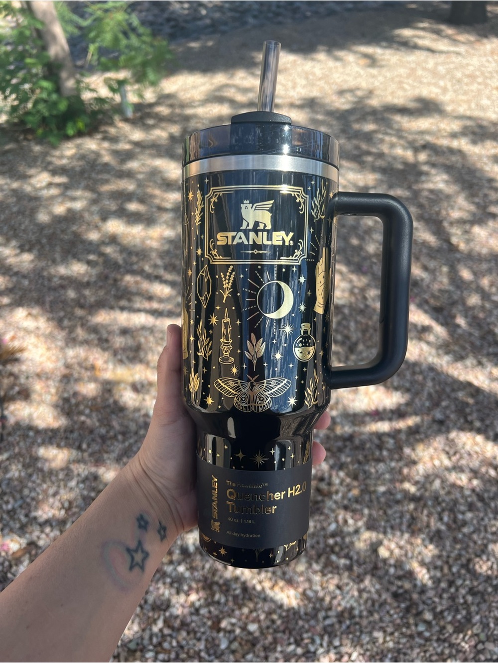 Stanley Halloween Quencher H2.0 FlowState 40oz Black Magic Limited Ed Tumbler